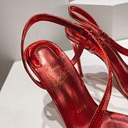 Christian Louboutin Rosalie 100 Leather Sandals Red - 2