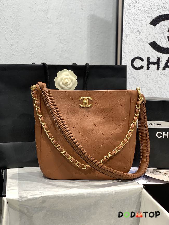 Chanel Hobo Black Bag Brown Size 26 x 25 x 7.5 cm - 1