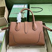Gucci Jackie 1961 Small Natural Grain Tote Brown Size 30 x 23 x 12 cm - 3