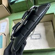 Gucci Horsebit Chain Medium Shoulder Bag Black Size 27 x 11.5 x 5 cm - 3