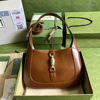 Gucci Jackie 1961 Small Shoulder Bag Brown Size 28 x 19 x 4.5 cm