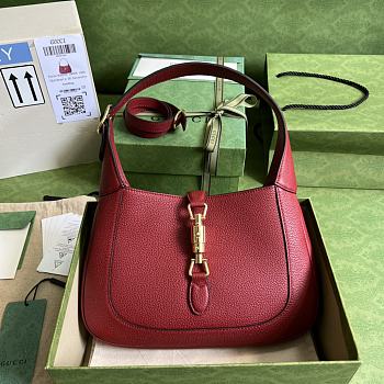 Gucci Jackie 1961 Small Shoulder Bag Red Size 28 x 19 x 4.5 cm