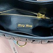 Miu Miu Logo-Lettering Shoulder Bag Black Size 29 x 15 x 4 cm - 3