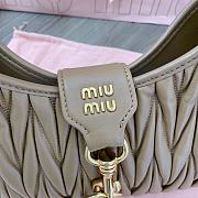 Miu Miu Logo-Lettering Shoulder Bag Dark Bown Size 29 x 15 x 4 cm - 2