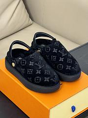 Louis Vuitton LV Aspen Platform Clog Shoes Black/Brown - 1