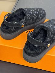 Louis Vuitton LV Aspen Platform Clog Shoes Black/Brown - 6