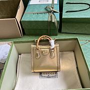  Gucci Diana Super Mini Bag In Gold Leather Size 16.5 x 12 x 6 cm - 1