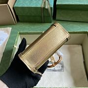  Gucci Diana Super Mini Bag In Gold Leather Size 16.5 x 12 x 6 cm - 5