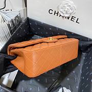 Chanel Flap Bag Jumbo Lambskin Brown Silver/Gold Hardware Size 30 cm - 5