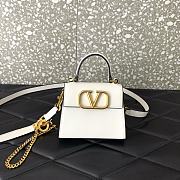 Valentino Vsling Mini Handbag White Size 13.5 x 11.5 x 4 cm - 1