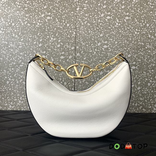 Valentino Garavani Small Vlogo Moon White Bag Size 29 x 23 x 11 cm - 1
