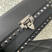 Valentino Garavani Rockstud Shoulder Bag Full Black Size 23 x 12 x 5 cm - 6