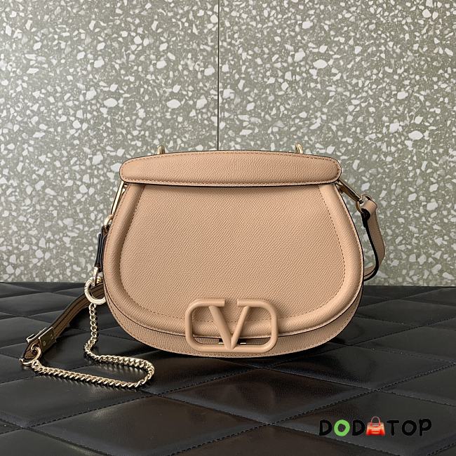  Valentino Garavani Small Vsling Grainy Calfskin Handbag Size 22 x 15 x 5 cm - 1