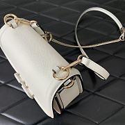 Valentino Garavani Small Vsling Grainy Calfskin Handbag White Size 22 x 15 x 5 cm - 3