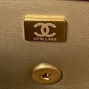 Chanel Mini Flap Bag Global Chain Red Wine Size 20 cm - 6