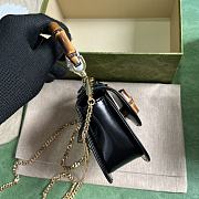 Gucci Bamboo 1947 Super Mini Bag Black Size 18.5 x 12 x 5.5 cm - 4