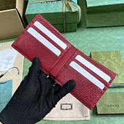 Gucci Men Wallet With GG Detail Red Size 11 x 9 cm - 4