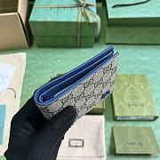 Gucci Men Wallet With GG Detail Blue Size 11 x 9 cm - 2