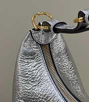 Fendi Fendigraphy Medium Silver Bag Size 36 x 30 x 11 cm - 5