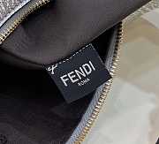 Fendi Fendigraphy Medium Silver Bag Size 36 x 30 x 11 cm - 3
