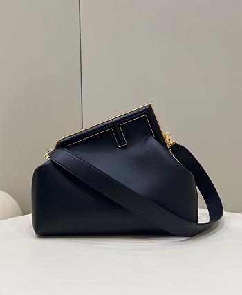 Fendi First Medium Black Bag Size 32.5 x 15 x 23.5 cm