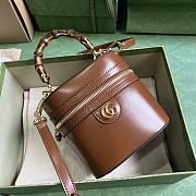Gucci Mini Bamboo Shoulder Bag Brown Size 15.5 x 13.5 x 4 cm - 6