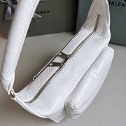 Balenciaga Raver Leather Tote White Bag Size 24.5 x 22 x 7 cm - 3