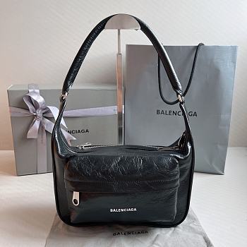 Balenciaga Raver Leather Tote Black Bag Size 24.5 x 22 x 7 cm