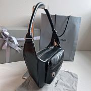 Balenciaga Raver Leather Tote Black Bag Size 24.5 x 22 x 7 cm - 4