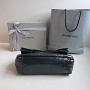 Balenciaga Monaco Small Chain Bag In Black Size 27.9 x 18 x 9.9 cm - 6