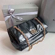 Balenciaga Monaco Small Chain Bag In Black Size 27.9 x 18 x 9.9 cm - 3