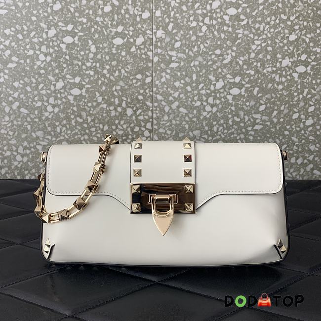 Valentino Garavani Rockstud Small White Bag Size 26 x 13 x 7 cm - 1