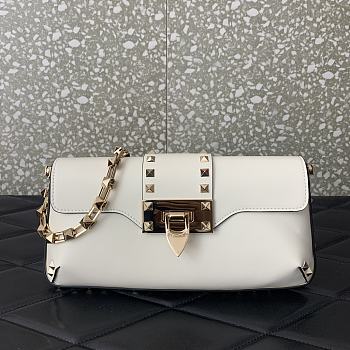 Valentino Garavani Rockstud Small White Bag Size 26 x 13 x 7 cm
