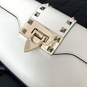 Valentino Garavani Rockstud Small White Bag Size 26 x 13 x 7 cm - 5