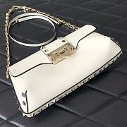 Valentino Garavani Rockstud Small White Bag Size 26 x 13 x 7 cm - 4