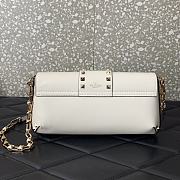 Valentino Garavani Rockstud Small White Bag Size 26 x 13 x 7 cm - 2