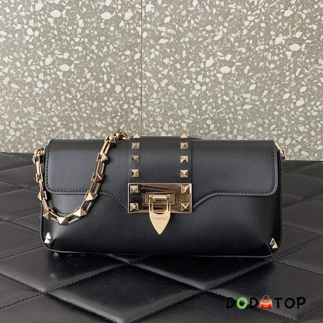 Valentino Garavani Rockstud Small Black Bag Size 26 x 13 x 7 cm - 1