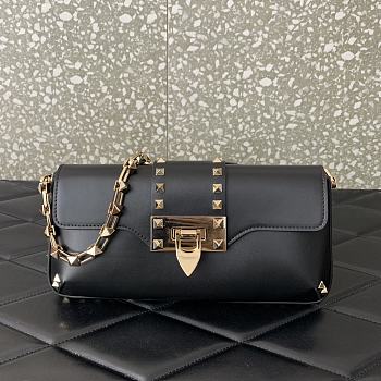 Valentino Garavani Rockstud Small Black Bag Size 26 x 13 x 7 cm