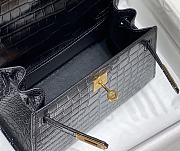Hermes Mini Kelly Black Bag Size 20 cm - 5