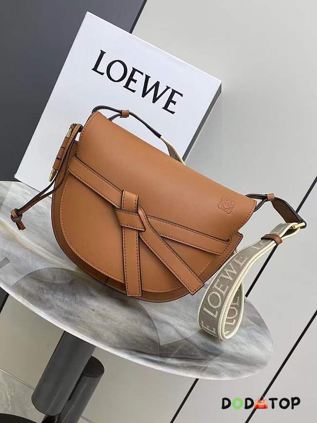 Loewe Gate Dual Crossbody Bag Tan Size 25 x 19 x 11.5 cm - 1