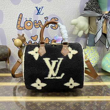 Louis Vuitton Bandouliere Teddy Speedy Shoulder Bag 25 Limited Size 25 x 14 x 19 cm