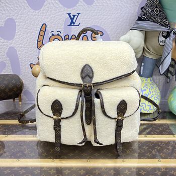 Louis Vuitton Ski Shearling Backpack Bag M23384 Size 31 x 31 x 17 cm