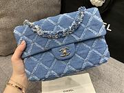 Chanel New Denim Flap Bag Size 25 cm - 4