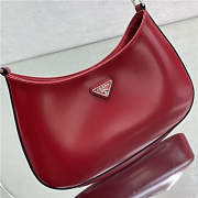 Prada Cleo Leather Shoulder Bag Red Size 27 × 19 × 5 cm - 5
