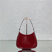 Prada Cleo Leather Shoulder Bag Red Size 27 × 19 × 5 cm - 3
