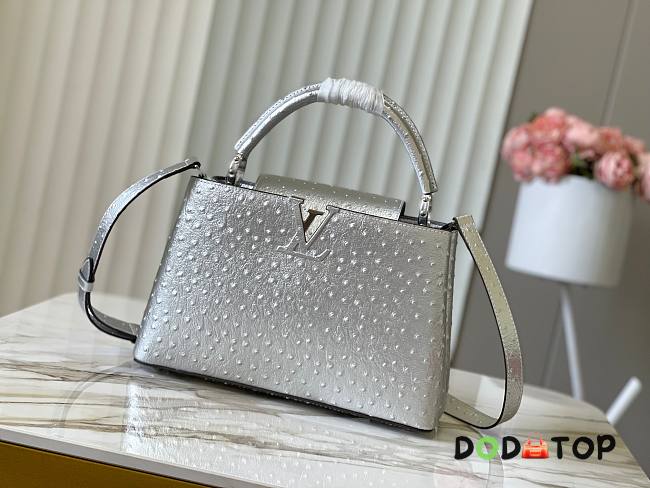 Louis Vuitton LV Capucines Ostrich Pattern Handbag M95393 Size 31.5 x 20 x 11 cm - 1