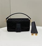 Fendi Baguette Black Sequin Bag Size 27 cm - 1