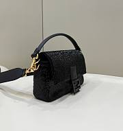 Fendi Baguette Black Sequin Bag Size 27 cm - 6