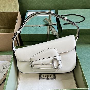 Gucci Horsebit 1955 Mini Shoulder Bag White Size 26.5 cm