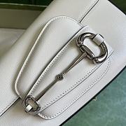 Gucci Horsebit 1955 Mini Shoulder Bag White Size 26.5 cm - 3